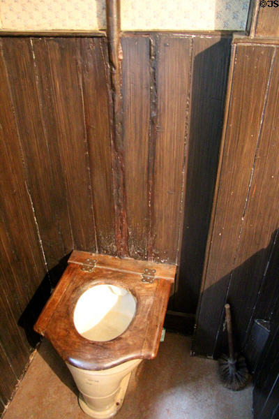 Toilet at Tenement House museum. Glasgow, Scotland.