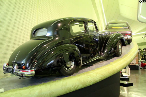 Alvis TA 21 Saloon (1951) from England at Riverside Museum. Glasgow, Scotland.