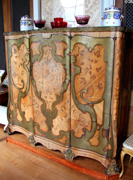 Art Nouveau cabinet at Manderston House. Duns, Scotland.
