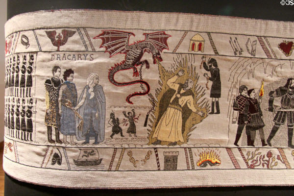 Game of Thrones tapestry at Ulster Museum. Belfast, Northern Ireland.