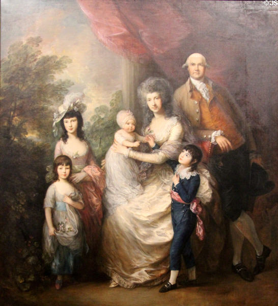 Baillie Family painting (c1784) by Thomas Gainsborough at Tate Britain. London, United Kingdom.