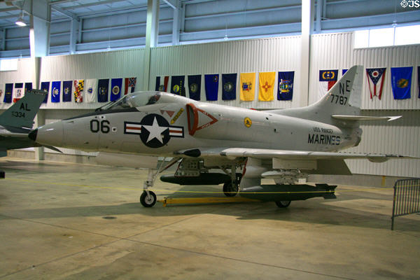McDonnell Douglas A-4L Skyhawk of Vietnam War era at USS Alabama Battleship Memorial Park. Mobile, AL.