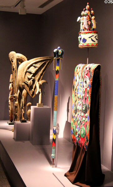 Collection of African art at Mobile Museum of Art. Mobile, AL.