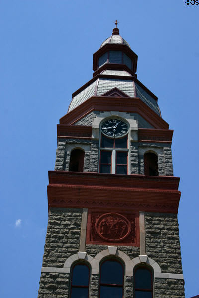 Pulaski County Courthouse clocktower. Little Rock, AR.