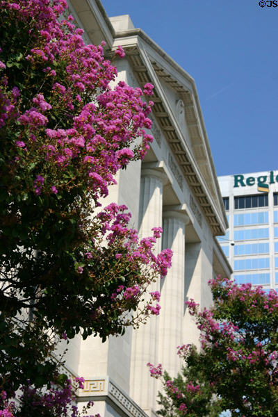 Flowering trees frame U.S. Post Office & Court House. Little Rock, AR.