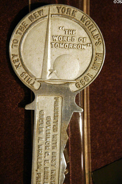 New York World's Fair key in Old State House Museum. Little Rock, AR.