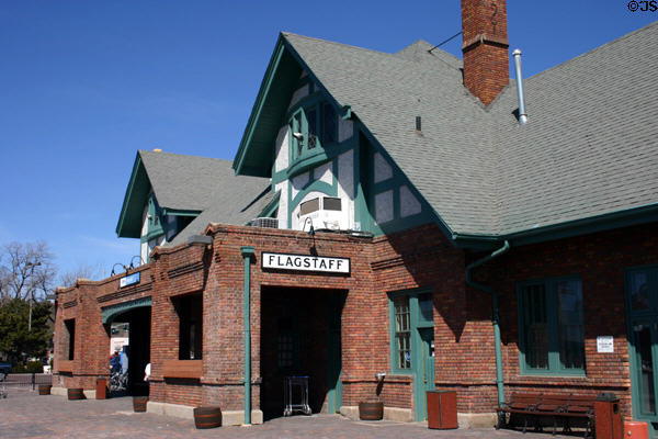 Railway station (1925). Flagstaff, AZ. Architect: Sharp & Fellows.
