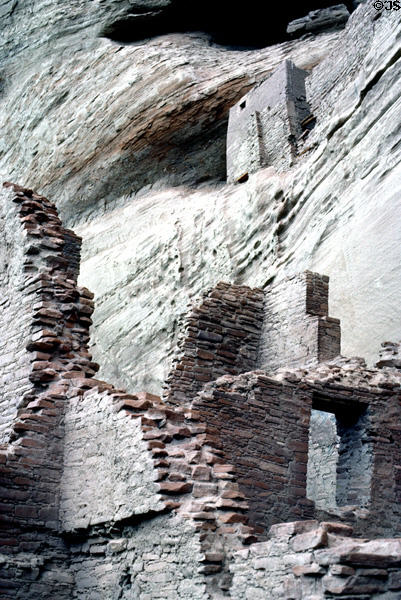 Canyon de Chelley National Monument White House construction details. AZ.
