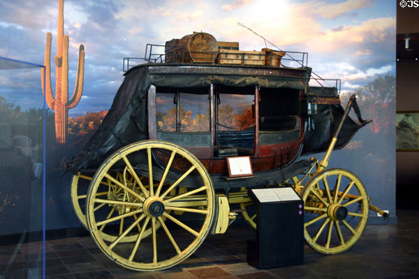 Stagecoach in Wells Fargo History Museum. Phoenix, AZ.