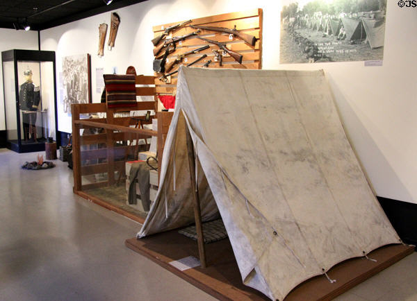 Display of U.S. Army chase of Poncho Villa (1916) at Arizona History Museum. Tucson, AZ.