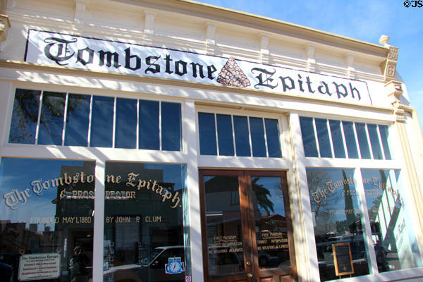 Tombstone Epitaph Museum (1880) (9 S. 5th St.). Tombstone, AZ.