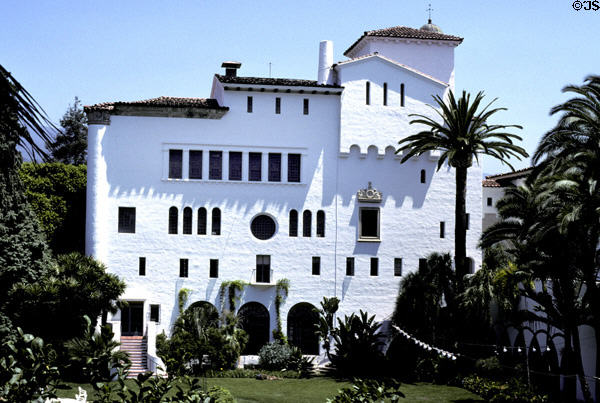 Former jail wing of Santa Barbara County Courthouse. Santa Barbara, CA.
