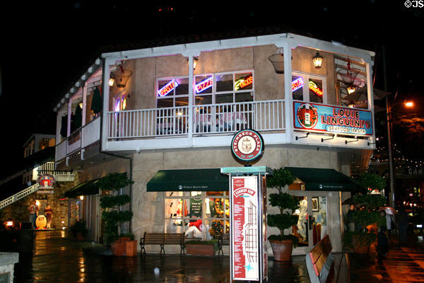 Cannery Row's Steinbeck Plaza at night. Monterey, CA.