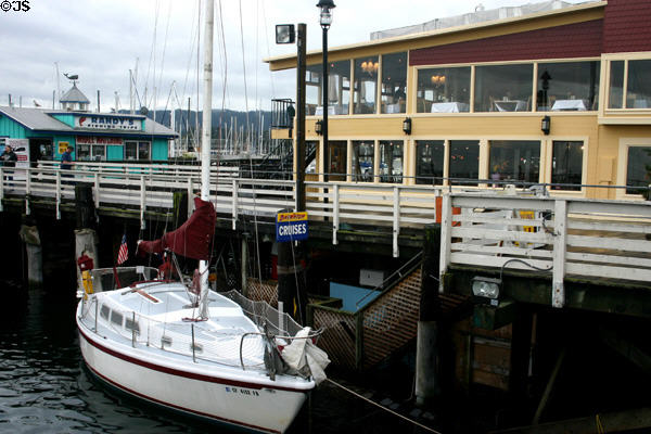 Restaurant on pier of fisherman's wharf. Monterey, CA.