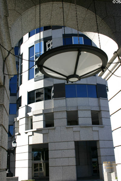 Lamp details of 1000 Wilshire Building. Los Angeles, CA.