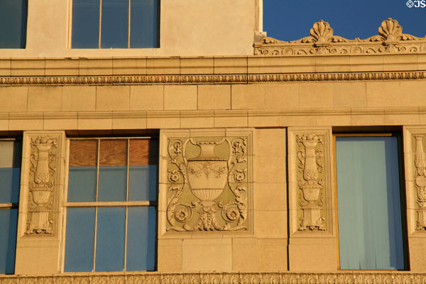 Tilework on F&M Bank Building. Long Beach, CA.