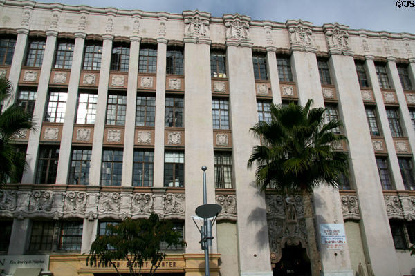 Elaborately decorated commercial building (9615 Brighton Way). Beverly Hills, CA.