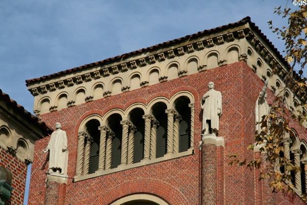 Bovard Administration Building tower details at USC. Los Angeles, CA.