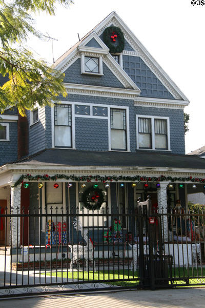 Heritage house beside Salisbury House in LA's North University Park Historic District. Los Angeles, CA.