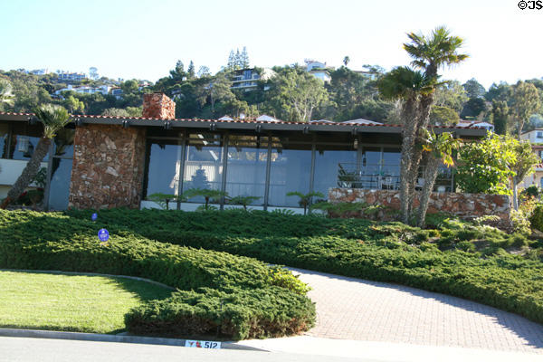 Glass house (512 Paseo Del Mar). Rancho Palos Verdes, CA.