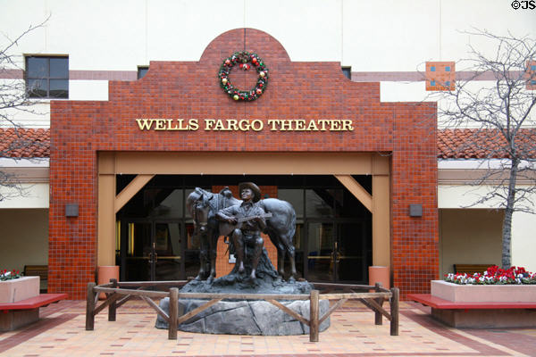 Gene Autry statue before Wells Fargo Theater at Autry National Center. Los Angeles, CA.