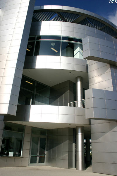 Hospitality Center facade at Crystal Cathedral. Garden Grove, CA.