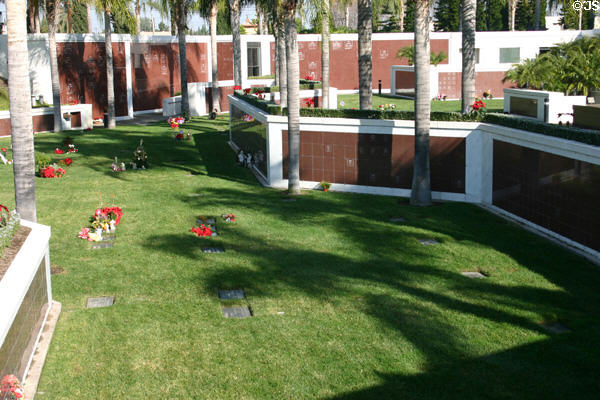 Cemetery at Crystal Cathedral. Garden Grove, CA.