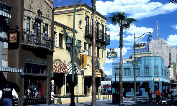 Ideal Art Deco Hollywood Pictures Backlot at Disney's California Adventure . Anaheim, CA.