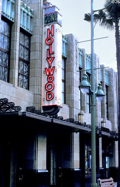 Gone Hollywood Art Deco building at Hollywood Pictures Backlot at Disney's California Adventure . Anaheim, CA.