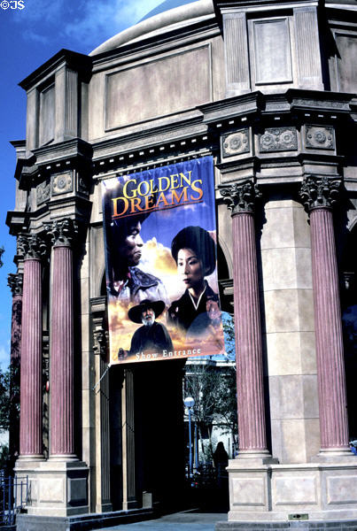San Francisco's Palace of Arts replica serves as theater at Disney's California Adventure . Anaheim, CA.