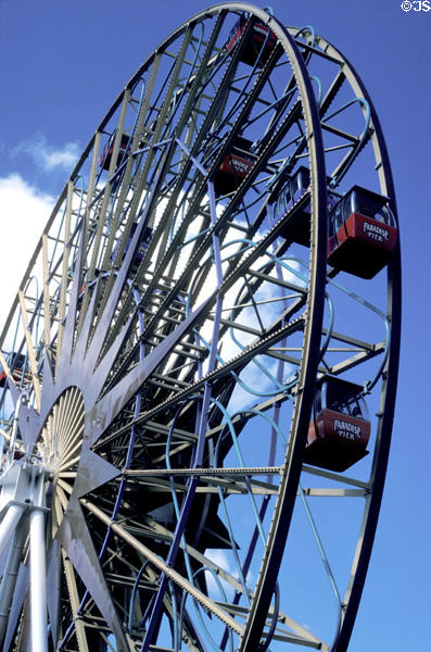 Multidimensional ferris wheel at Disney's California Adventure . Anaheim, CA.