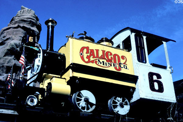 Calico Mine Co. roller coaster ride at Knott's Berry Farm. Buena Park, CA.