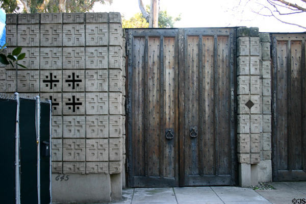 Millard house, first F.L. Wright textile block construction. Pasadena, CA.
