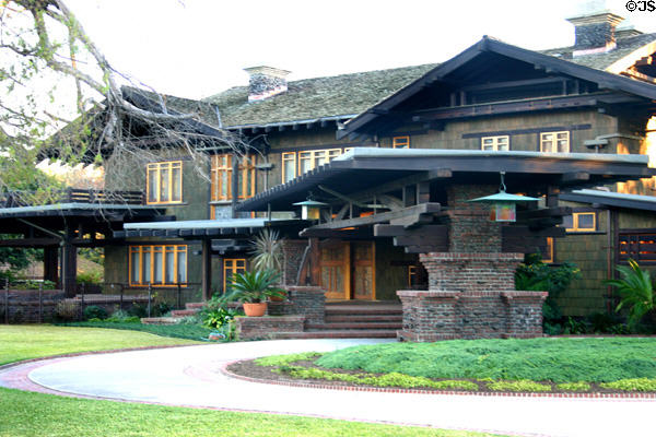 Robert R. Blacker house corner view. Pasadena, CA.