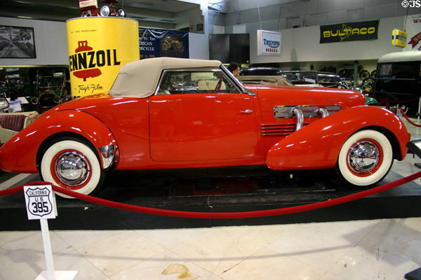 Cord 812 Sportsman (1937) at San Diego Automotive Museum. San Diego, CA.