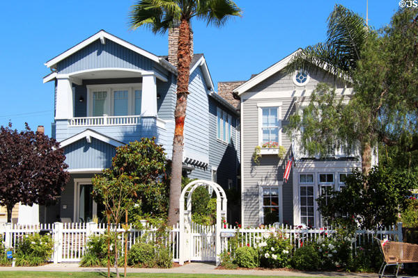 New beach area houses. Coronado, CA.