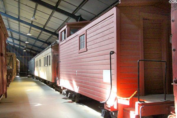 West Side Lumber Co. Caboose No. 7 (1949) used on logging trains at Orange Empire Railway Museum. Perris, CA.