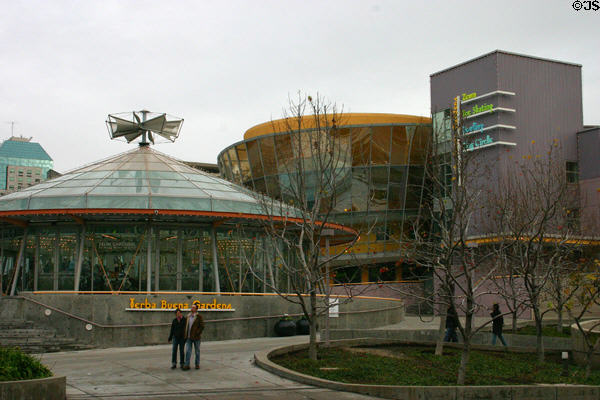 Yerba Buena Gardens Zeum carousel & activity center. San Francisco, CA.