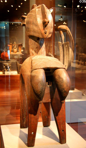 Baga headdress (early-20thC) from Guinea at de Young Museum. San Francisco, CA.