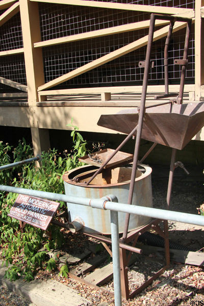 Modern automatic gold panner at Mariposa Museum. Mariposa, CA.