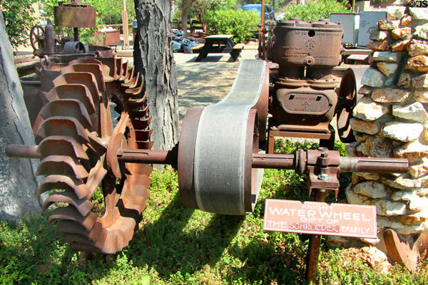 Knight water wheel at Mariposa Museum. Mariposa, CA.
