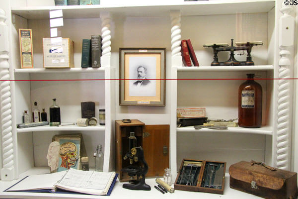Medical office of Dr. James Turner at Mariposa Museum. Mariposa, CA.