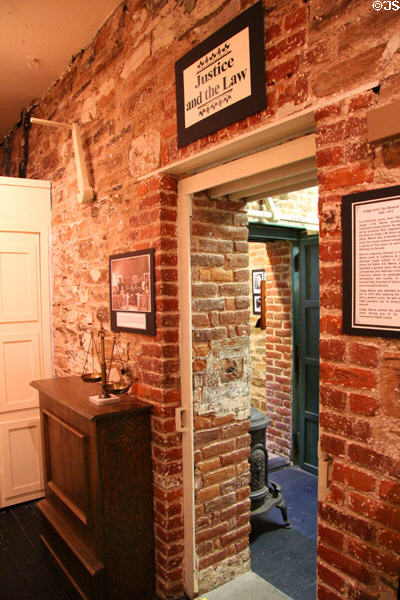 Interior former jail section of Tuolumne County Museum. Sonora, CA.