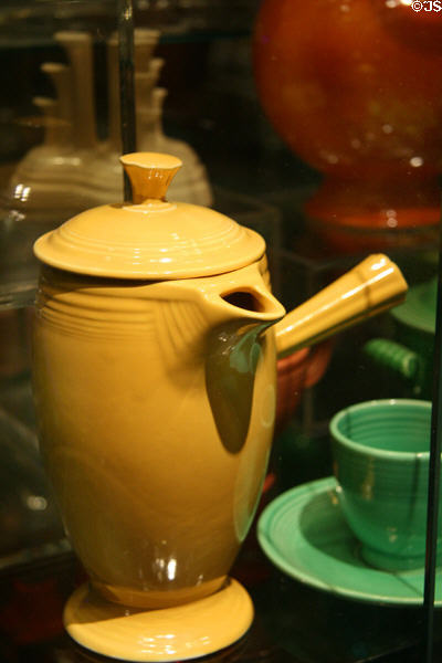 Art Deco Fiesta Tableware (1936) by Frederick Hurten Rhead made by Homer Laughlin China of WV at Kirkland Museum. Denver, CO.