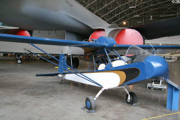 Woody Pusher homebuilt aircraft at Wings Over the Rockies Museum. Denver, CO.