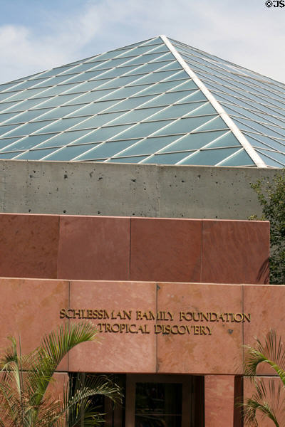 Architecture of Tropical Discovery pavilion at Denver Zoo. Denver, CO.