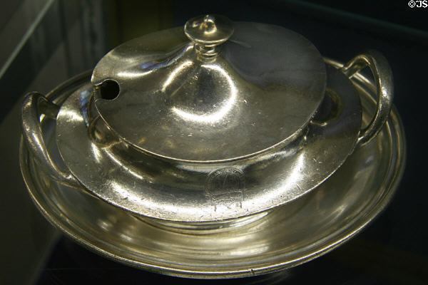 Denver & Rio Grande Western silver tureen at Colorado Railroad Museum. CO.