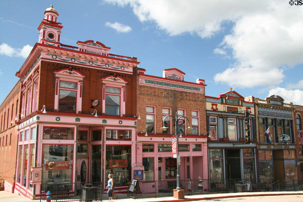 Weinberg, Aspen & Iland buildings on Bennett Ave. Cripple Creek, CO.