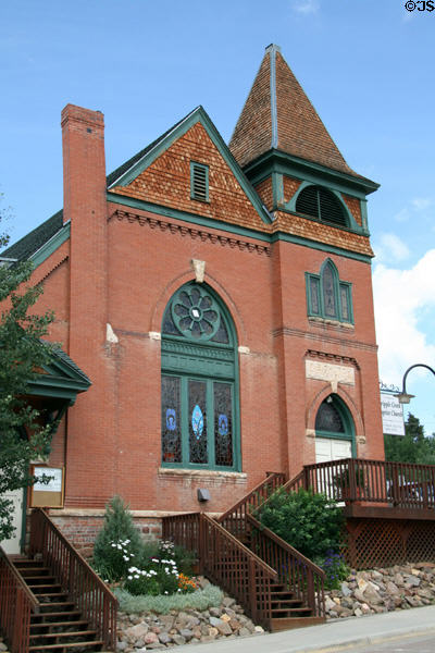 Cripple Creek Baptist Church (117 N 1st St.). Cripple Creek, CO. Style: Gothic Revival.