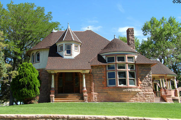 Shingle & stone house (425 W. 15th St.) in Rosemount neighborhood. Pueblo, CO.